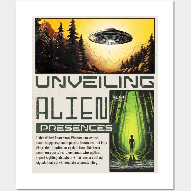 Unraveling The Truth Aliens Ufos Uap Wall Art by Tip Top Tee's